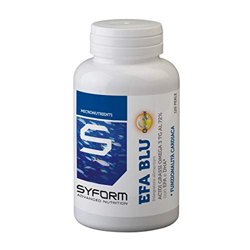 Syform Efa Blu Integratore Omega 3, Tg Al 72%. Con Epa E Dha. Quality Silver® (120 Perle)