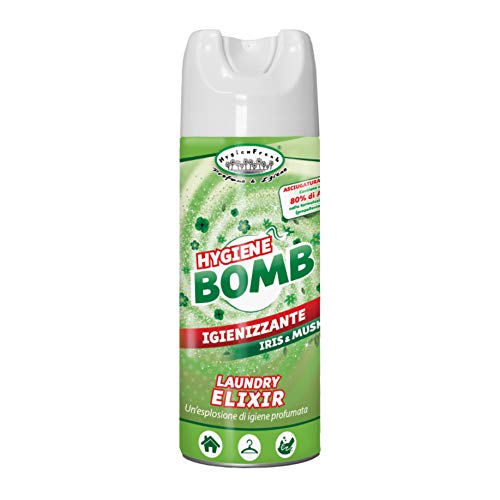 Hygiene Bomb - Alcool Spray Multiuso Igienizzante Con Formulazione Alcolica 80% Per Superfici Tessuti Ed Ambienti, Asciugatura Rapida 400Ml