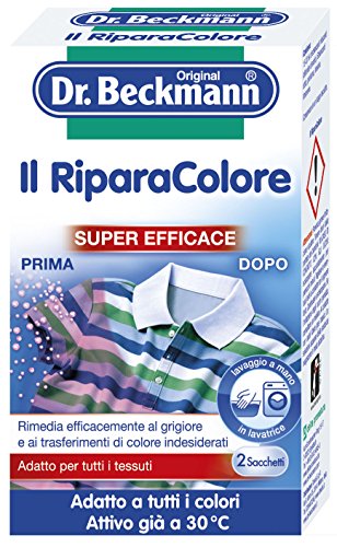 Dr. Beckmann Il Ripara Colore | Rimuove Efficacemente Scolorimenti E Perdita Di Colore Del Bucato | Ripristina I Colori Originali Dei Tessuti | 2 X 75
