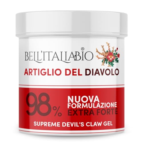 Artiglio Del Diavolo Extra Forte Gel Al 98%, Pomata Artiglio Del Diavolo Formula Naturale E Professionale Per Massaggi A Muscoli E Articolazioni 550 M