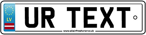 Deodorante Per Auto Personalizzato Latvia Number Plate