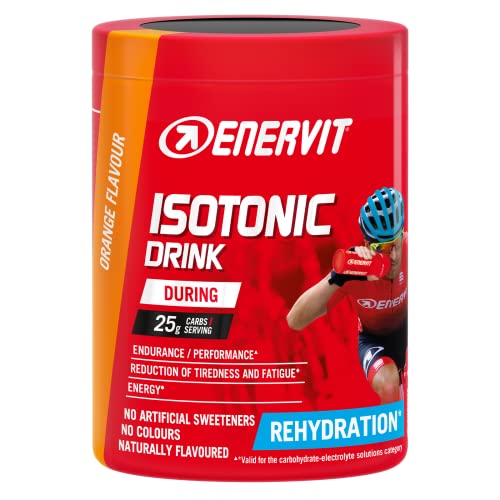 Enervit, Isotonic Drink Arancia, Bevanda Reidratante, Per Sforzi Prolungati, Riduce La Stanchezza, Con Vitamina D, Tiacina E Niamina, Senza Aromi Arti