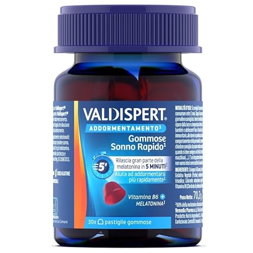 Valdispert Natural & Sleep Integratore Alimentare, 30 Pastiglie Gommose
