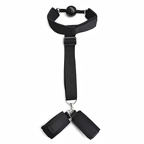 Costrittivio Bondage Back Restraint+Gag Black