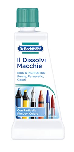 Dr. Beckmann Il Dissolvi Macchie Biro & Inchiostro | Lo Smacchiatore Specifico Contro Le Macchie Di Inchiostro Di Biro, Penne A Sfera E Molto Altro |