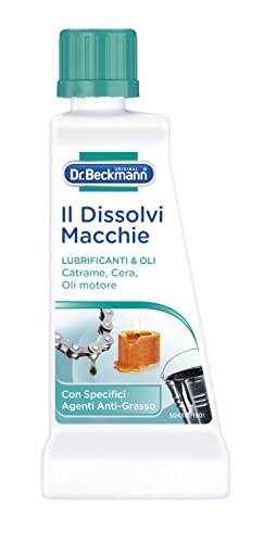 Dr. Beckmann Il Dissolvi Macchie Lubrificanti & Oli | Lo Smacchiatore Specifico Contro Le Macchie Di Oli, Lubrificanti, Catrame E Cera Di Candele | 50