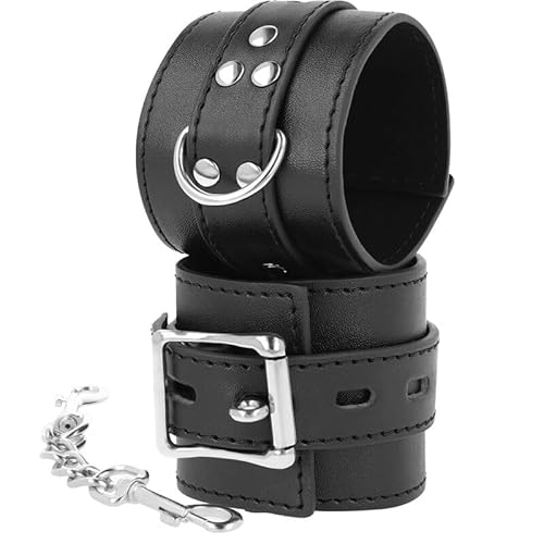 Darkness- Esposas Leather Negro 8435565912017