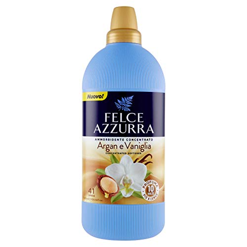 Felce Azzurra - Ammorbidente Concentrato Argan E Vaniglia, Profumo Sensuale, Capi Morbidi - 41 Lavaggi - 1025 Ml