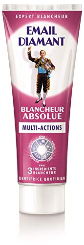 Email Diamant - Dentifricio Bianchezza Assoluta - Multiazione - 3 Ingredienti Bianchezza - 75 Ml