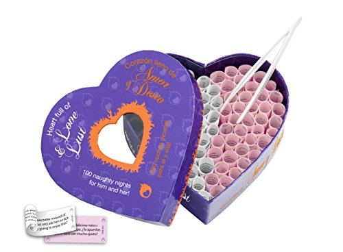 Tease & Please Heart Full Of Love & Lust (En-Es) - Giochi Erotitici Sexy Per Coppie Per Momenti Intimi Insieme - Giochi Sexy Per Coppia Adulti Con 100