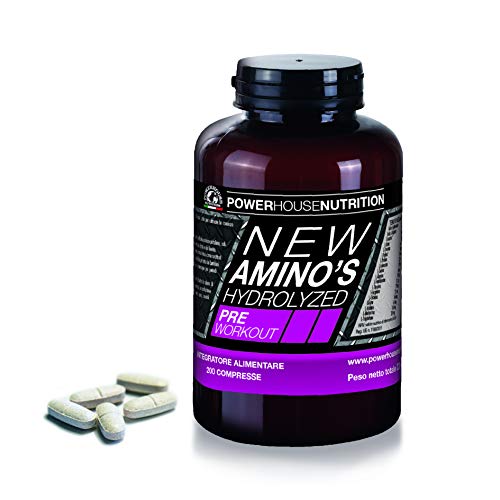 Aminoacidi Idrolizzati Made In Italy|Power House Nutrition-New Amino’S Hydrolyzed |Integratore Di Aminoacidi Idrolizzati Pre-Workout Con Funzione Anab