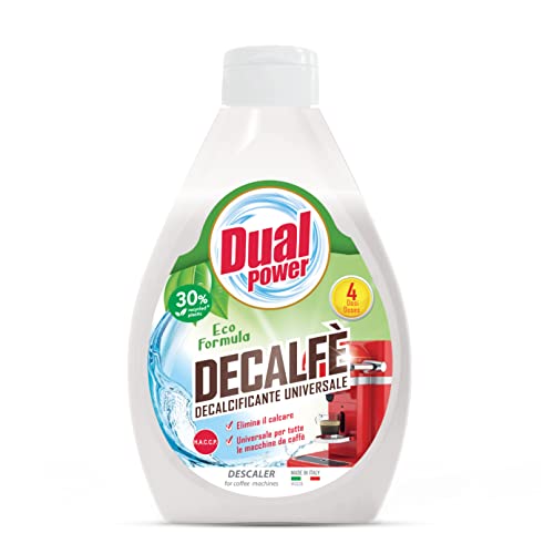 Dual Power, Decalfè, Decalcificante Universale Per Tutte Le Macchine Da Caffè, Elimina Rapidamente Le Incrostazioni Di Calcare, Contiene Ingredienti N