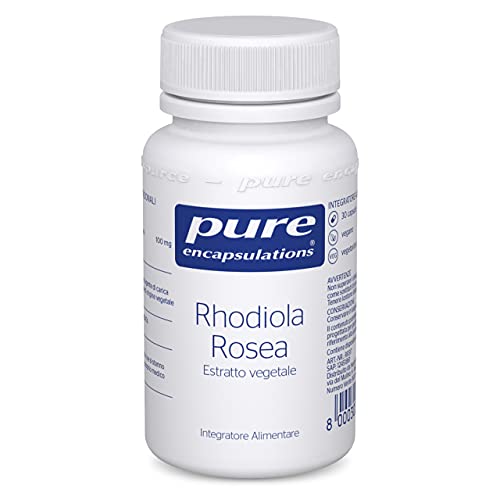 Pure Encapsulations - Rhodiola Rosea 100Mg - Estratto Di Rhodiola Di Alta Qualità Per Il Sollievo Dello Stress Quotidiano - 30 Capsule Vegetariane