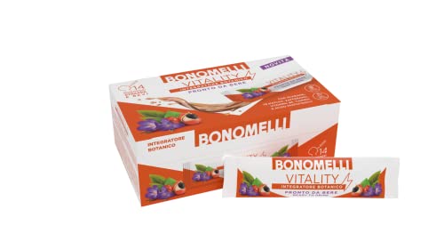 Bonomelli - Integratore Botanico Vitality, 14 Bustine, Vitamina B6, Tiamina E Acido Pantotenico