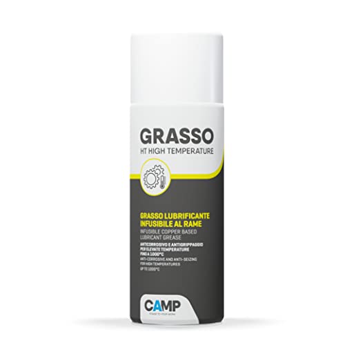 Camp Grasso Ht, Grasso Lubrificante Anti-Grippante Al Rame Per Alte Temperature (Fino A 1000°C), Protegge Da Corrosione, Grippaggio E Usura
