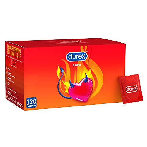 Durex Love Preservativi Comfort Facili Da Indossare, 120 Profilattici