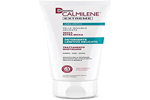 Calmilene Extreme Detergente - Detergente Viso, Corpo E Contorno Occhi - Per Pelle Sensibile Delicata, Secca, Extra Secca - Contiene Omega 3, Vitamina