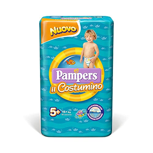 Pampers Il Costumino, 10 Pannolini, Taglia 5+ (15+ Kg)
