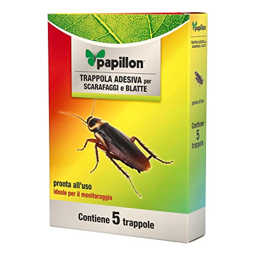 Insetticida Adesivo Per Scarafaggi E Blatte Cf. 5 Trappole