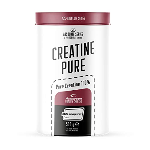 Anderson Creatina Monoidrato Pura – 100% Creapure® In Polvere 500G Booster Altissima Qualità, Esente Da Impurezze E Diidrotriazina, 0% Origine Animale