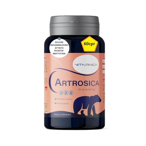 Vitaminica Artrosica - 60 Compresse - Integratore Mobilità E Benessere Articolare Di Cartilagini, Ossa, Legamenti E Tendini | Con Glucosamina, Condroi