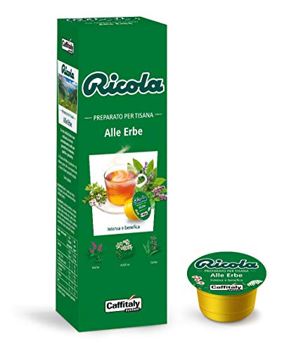 "80 Capsule Caffitaly System Ricola Tisana Alle Erbe Svizzere"
