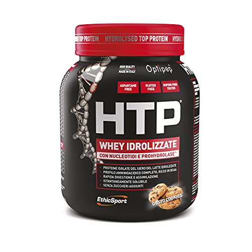 Ethicsport - Htp - Hydrolysed Top Protein - Barattolo Da 750 G - Gusto: Cookies - Integratore Alimentare Di Proteine Del Siero Del Latte Isolate E Idr
