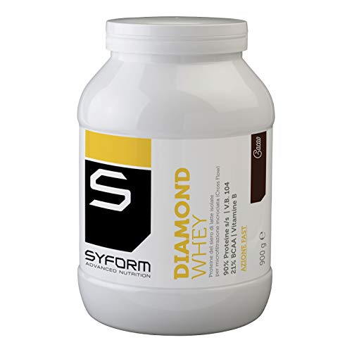 Syform Diamond Whey 900 G Cacao Sieroproteine Del Latte Isolate Azione Fast Alta Digeribilità Assorbimento Rapido Con Lattoferrina Senza Glutine Latto