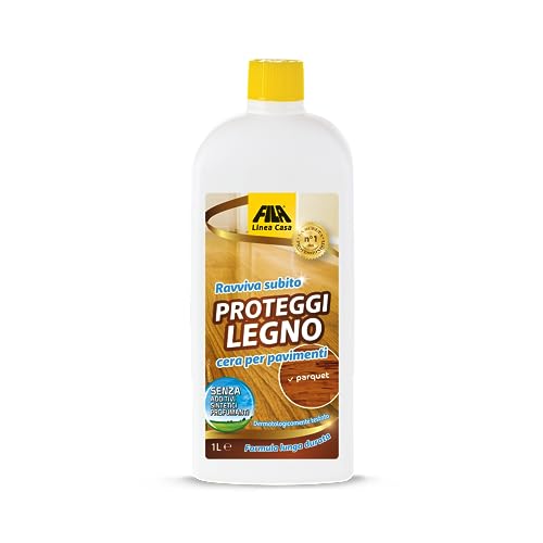 Fila Surface Care Solutions, Proteggi Legno, Cera Per Parquet Verniciato, Prefinito E Laminato, Azione Ravvivante Parquet, Protegge Da Usura E Graffi 