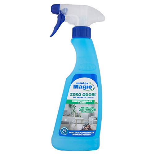 Mister Magic, Spray Zero Odore, Assorbe Ed Elimina Odori Sgradevoli, Per Ambienti E Tessuti, 375 Ml