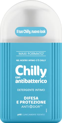 Chilly, Detergente Intimo Con Antibatterico, Detergente Per L'Igiene Intima Con Azione Di Difesa E Protezione, Fragranza Di Timo E Salvia - Ph 5, Clin
