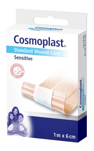 Cosmoplast Plasters And Bandages-Gauzes, Confezione Da 10 Unità, Ciascuna Da 1 M X 6 Cm