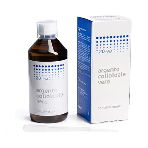 Argento Colloidale Vero® 20 Ppm 500 Ml. L'Unico Con Una Pubblicazione Scientifica. Classificato Il Miglior Prodotto In Europa Da Laboratorio Di Scienz