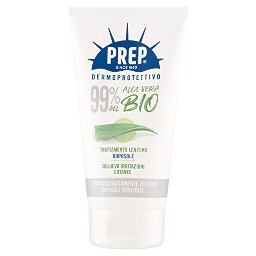 Prep, Gel Lenitivo Aloe Vera 99% Doposole, Crema Doposole Sollievo Immediato, Lenitiva, Con Aloe Vera, 150 Ml