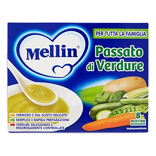 Mellin Passato Di Verdure 8 Bustine Monodose 104 G