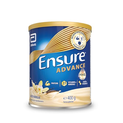 Ensure Advance Formula Nutrivigor Integratore Alimentare Proteico In Polvere, Con 27 Vitamine E Minerali, Integratore Alimentare Con Proteine, Calcio