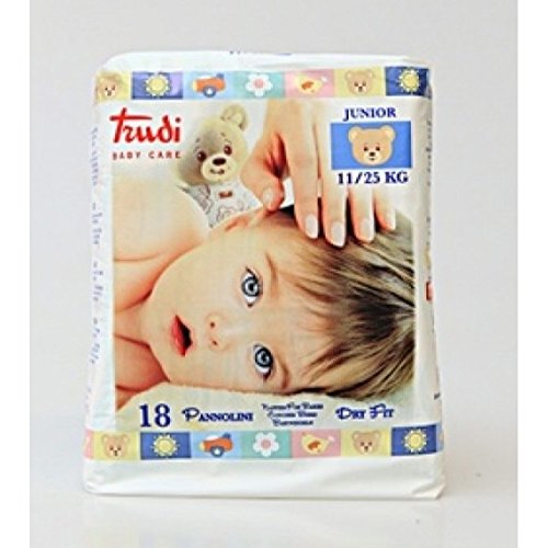 Trudi Baby Pannolini Dry Fit Junior 11/25Kg 18 Pannolini