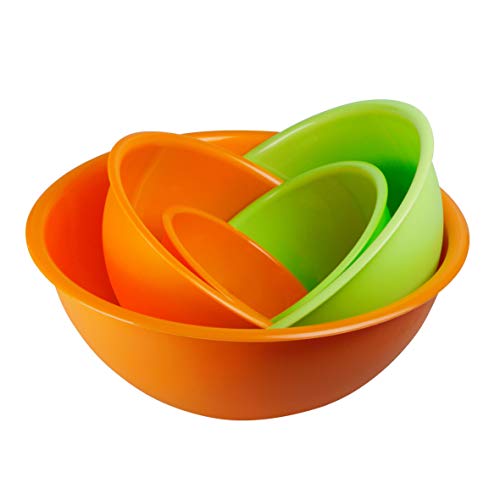 Set 5 Insalatiere In Polipropilene. Terrine 100% Made In Italy. Perfette In Cucina E In Campeggio. 5 Diametri: 14-18 - 23-26 - 30 Cm