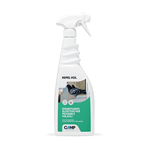 Camp Repel Vol, Disabituante Per Piccioni E Volatili, 750 Ml