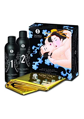 Shunga - Gel Massaggio Corpo A Corpo Varie Essenze 2 X 225 Ml (Frutta Esotica)