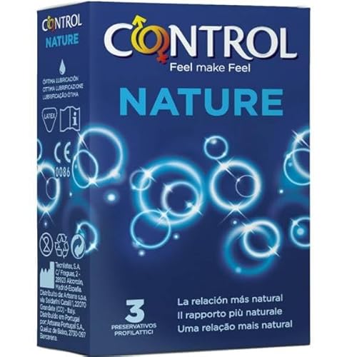 Trade Shop - Set 3 Preservativi Control Nature Profilattici Condom Adapta Anatomici Classici -