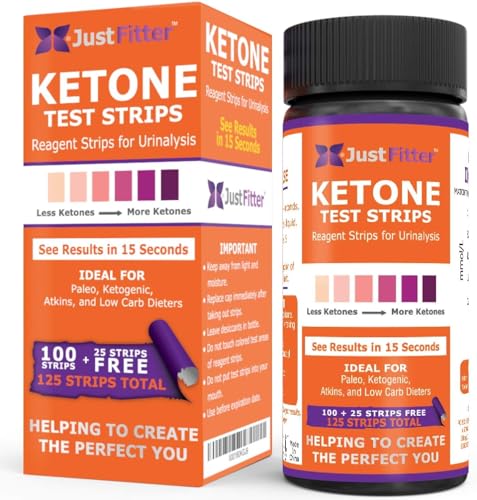 Keto Strisce Reattive Per Chetoni Urinari. Appari E Sentiti Benissimo Con Una Dieta Chetogenica A Basso Contenuto Di Carboidrati. Misura Accuratamente