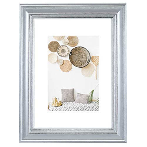 Hama Cornice Portafoto In Plastica Lobby, Argento, 15 X 20 Cm
