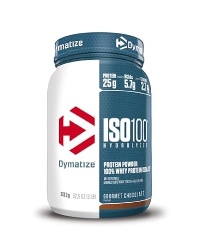 Dymatize Iso 100 Hydrolyzed Gourmet Chocolate 932G - Proteine Del Siero Di Latte Idrolizzate E Isolate In Polvere