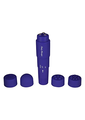 Estimulador Con Cabezales Intercambiables Violeta