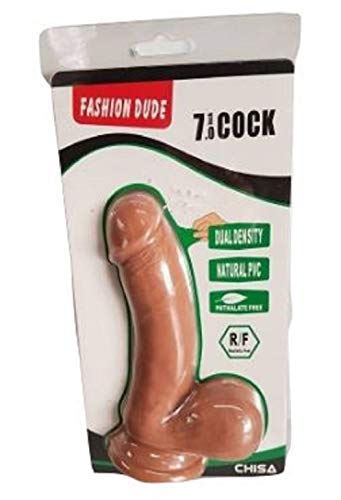 Dildo Dual Density Fashion Dude 17.5 X 4.1 Cm Bronceado