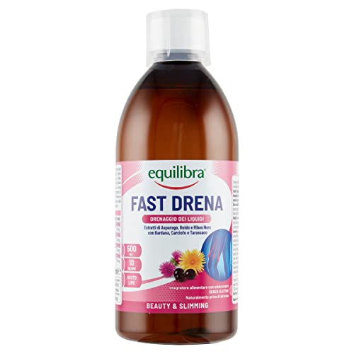 Equilibra Integratori Alimentari, Fast Drena, Integratore A Base Di Estratti Vegetali, Per Il Drenaggio Dei Liquidi, La Funzionalità Delle Vie Urinari