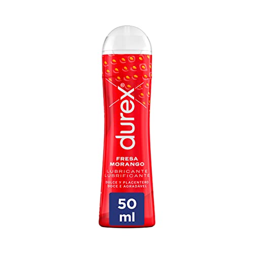 Durex Pleasure Gel Lubrificante Intimo, Sweet Strawberry Gusto Fragola, 50 Ml