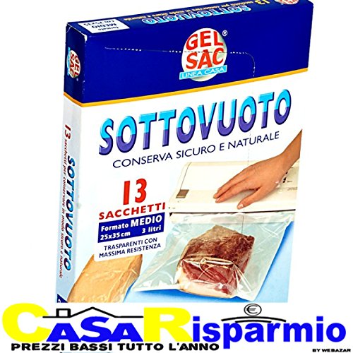 Gel Sac Sacchi Sottovuoto 25X35 13 Pz