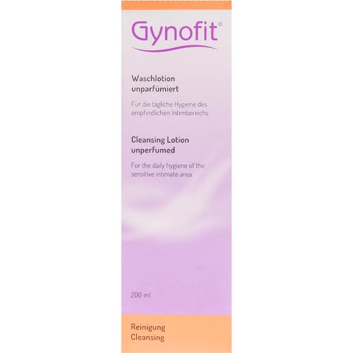 Gynofit Lozione Detergente (Senza Profumo) - Assicura Un Valore Di Ph Bilanciato Per La Salute Della Vagina - Protegge La Pelle Vaginale Dalla Secchez